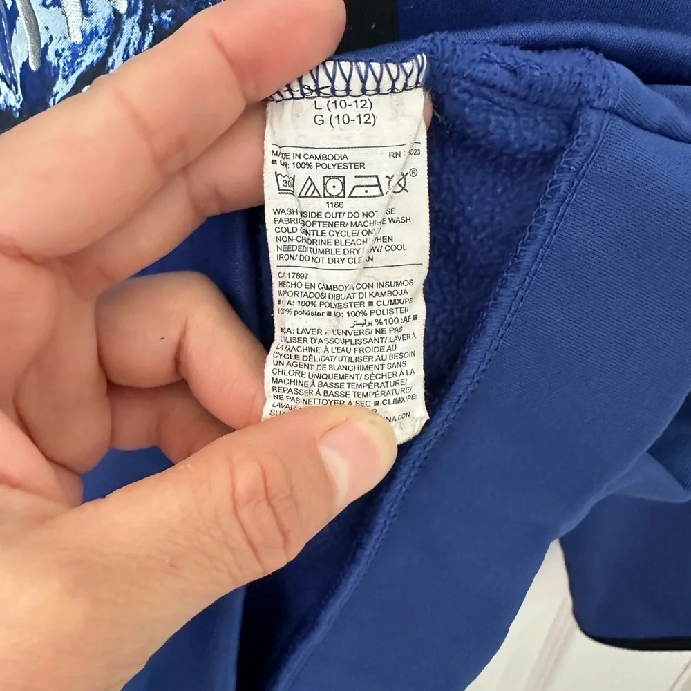 Old Navy Blue Baseball Graphic Hoodie